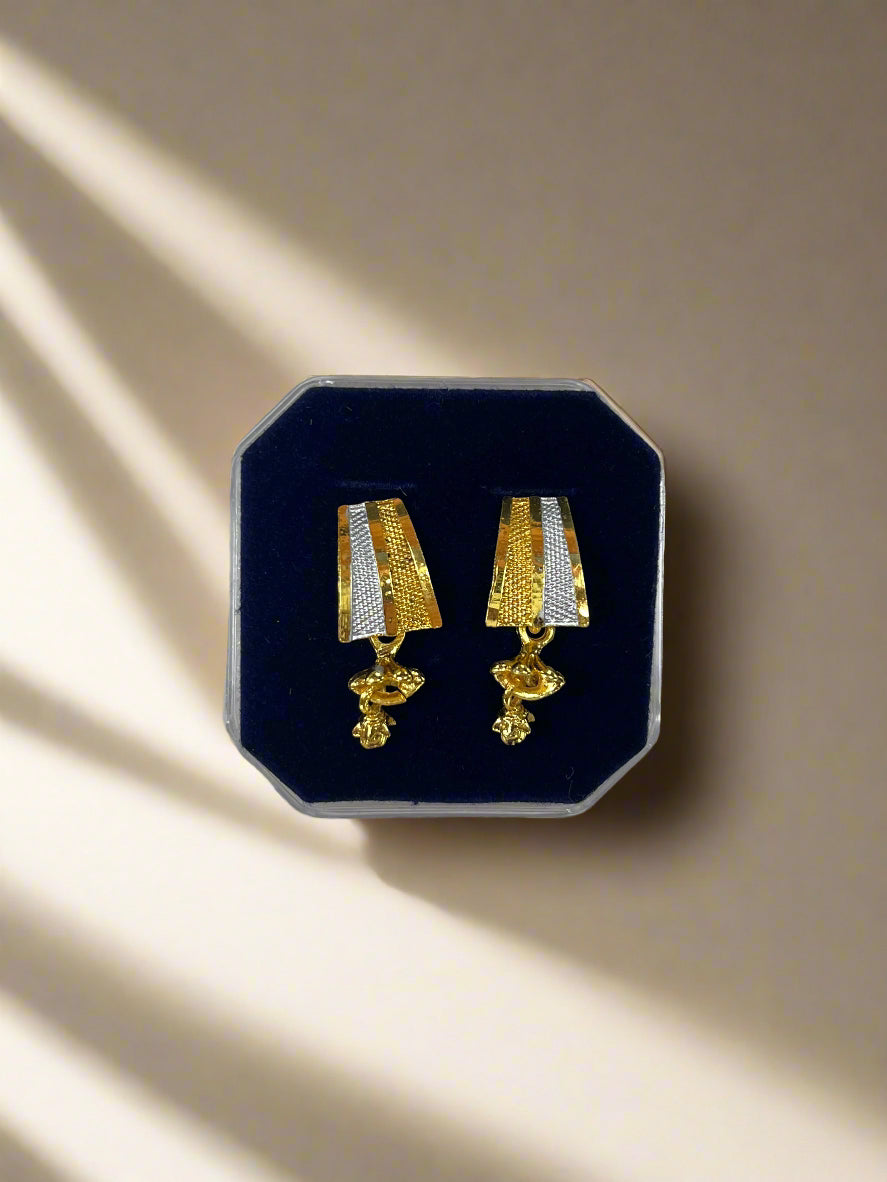 Classy rectangle drop earrings