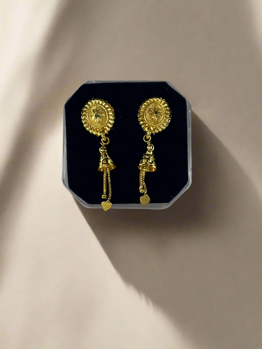 Sun tassel drop earrings
