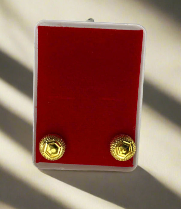 Traditional dome earrings