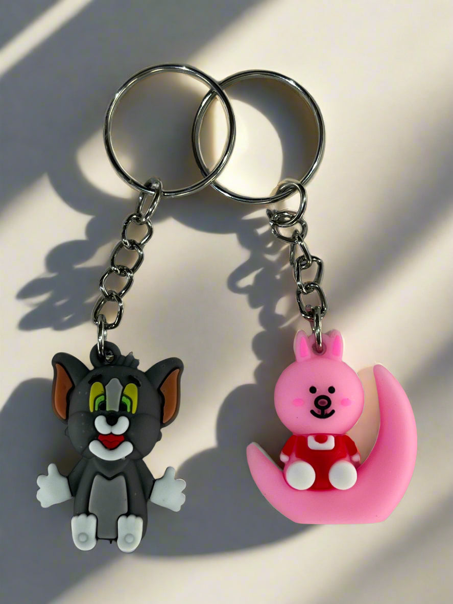 Tom and cutie keychain (Pack of 2)