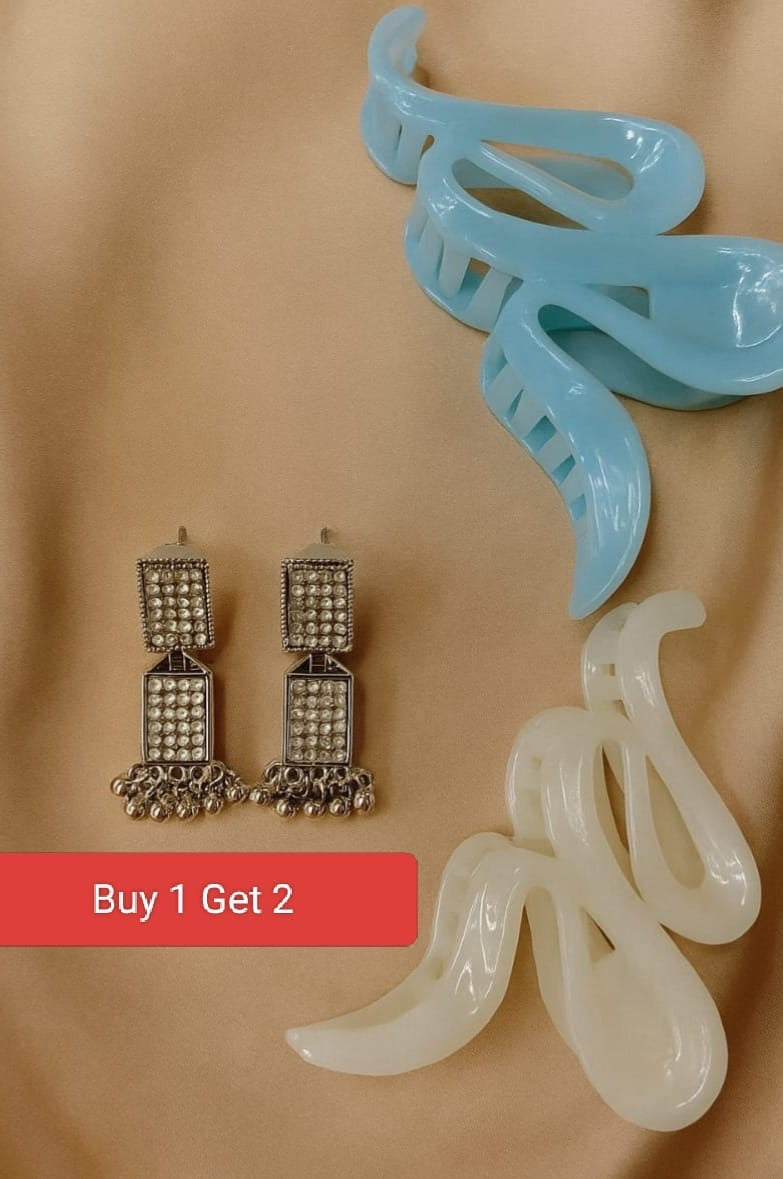 1 Earrings + 2 Clutchers