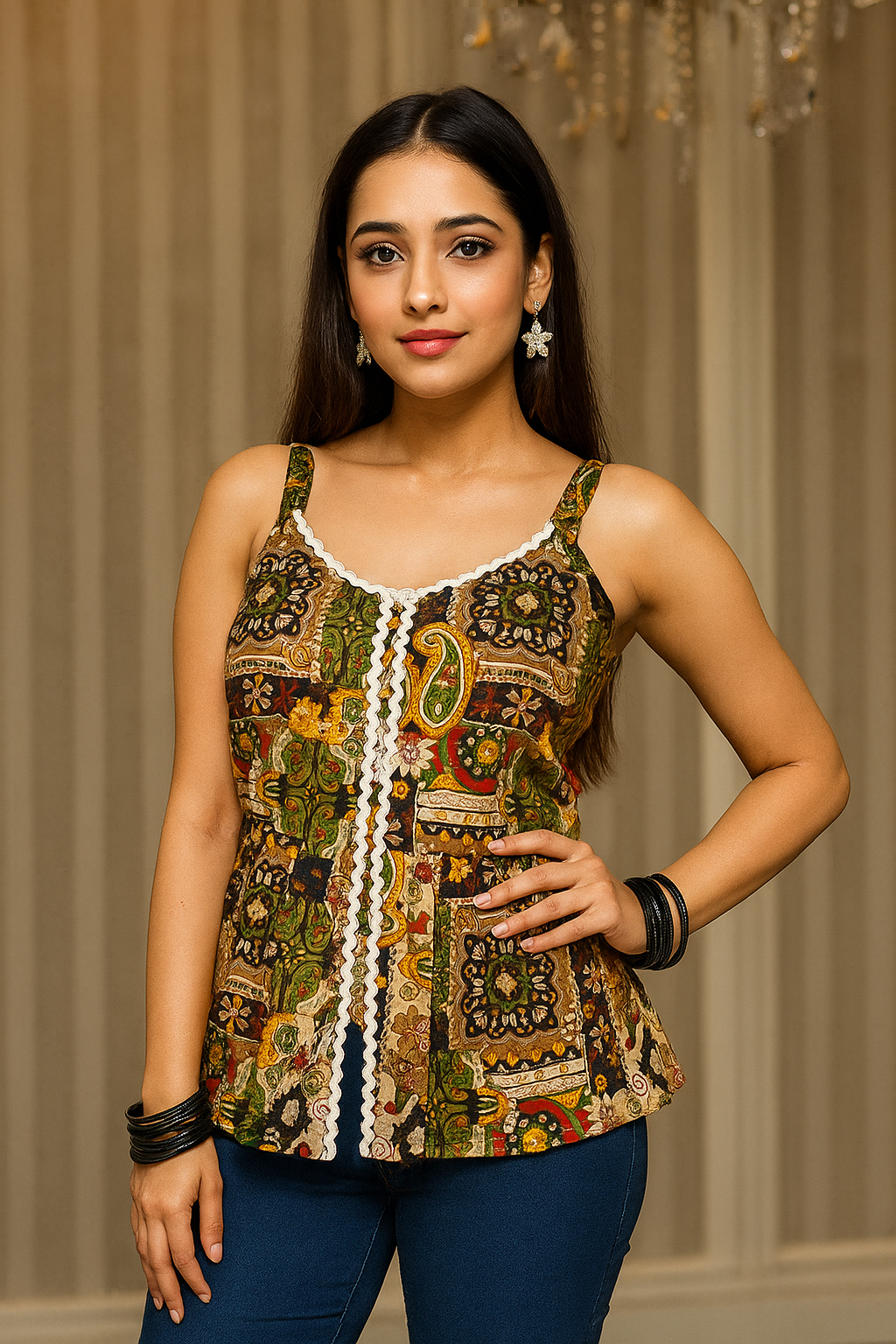 Sleeveless Short Kurti