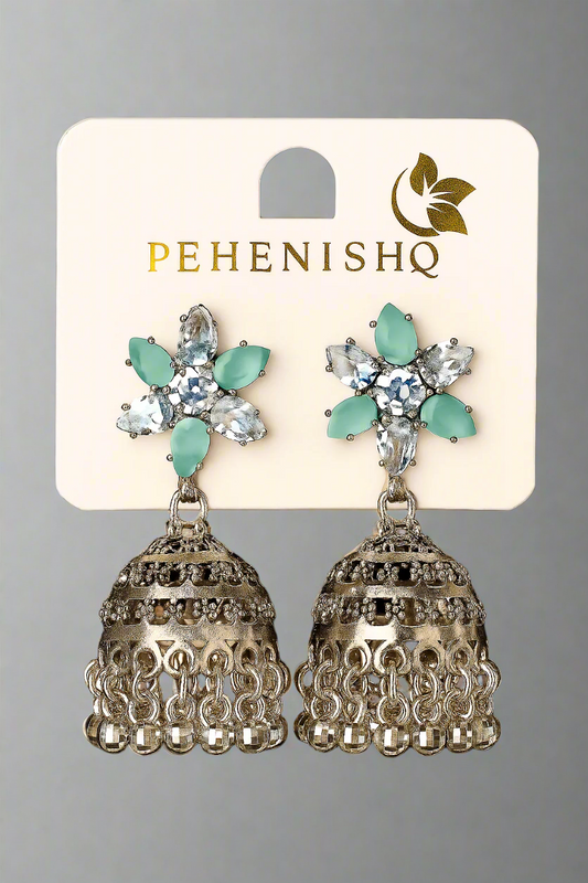 Mint Blossom Jhumka