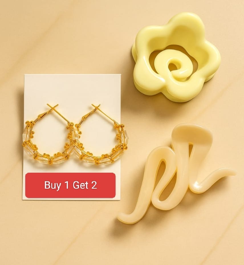 1 Earrings + 2 Clutchers