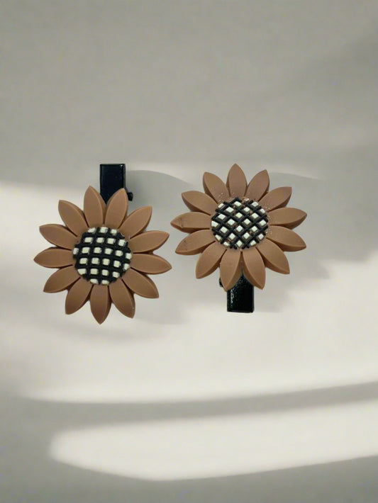 Cute sunflower hair clip