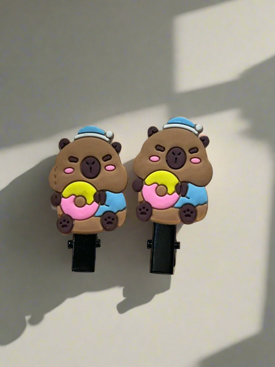Cute Bear donut clip