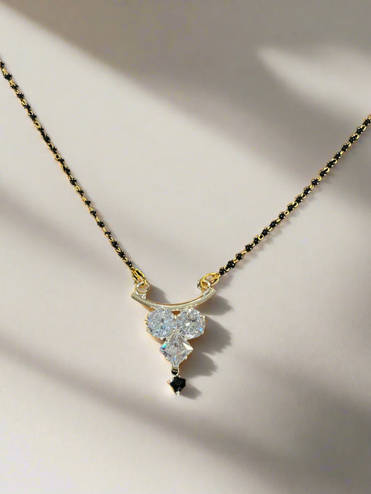 Triple Stone Drop Mangalsutra