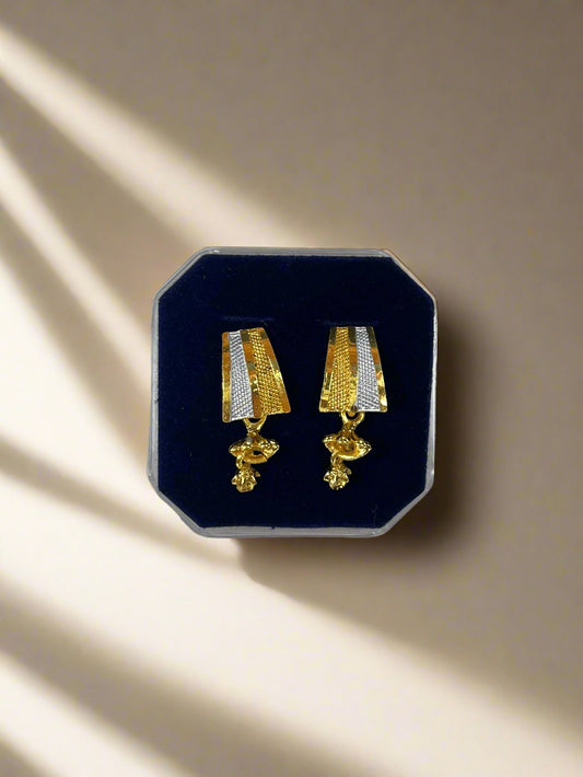 Classy rectangle drop earrings