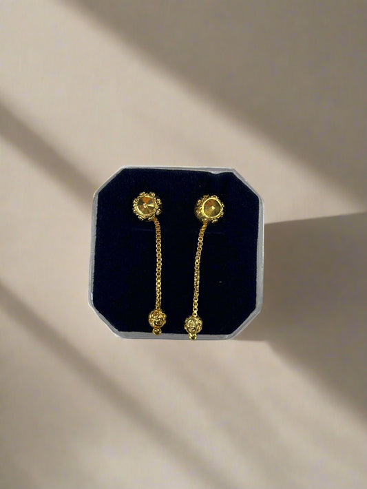Twist chain earrings