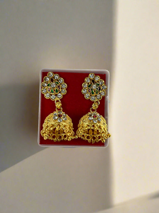Colourful Dome Jhumka