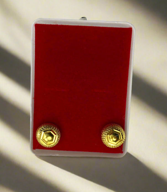 Traditional dome earrings