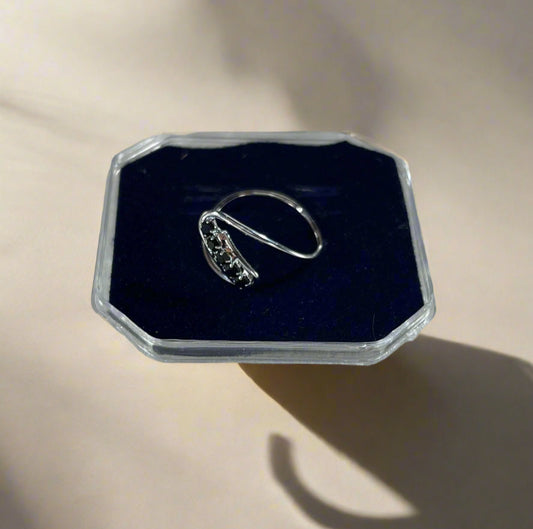 Black Eternal Spark Ring