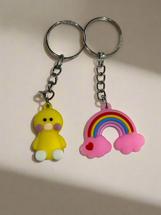 Cute rainbow and teddy (Pack of 2)