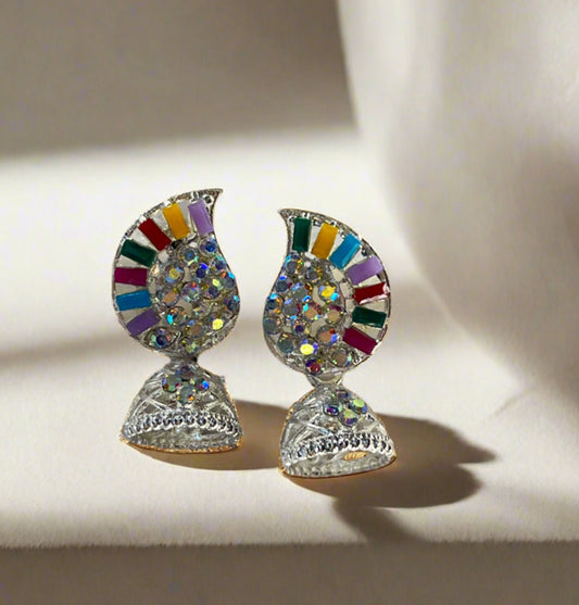 Colorbust Stone Jhumka