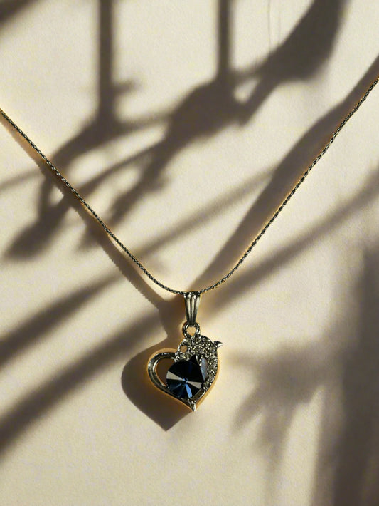 Blue Heart Stone Pendant