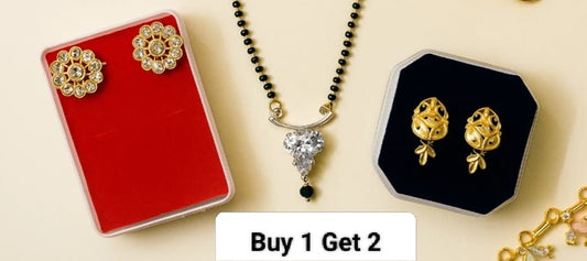 1 Mangalsutra + 2 Gold Earrings